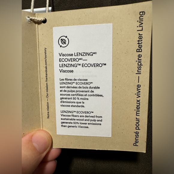 Frank & Oak The Camp Collar Blouse in Dark Khaki - Picture 12 of 14